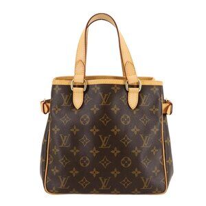 LOUIS VUITTON Monogram Batignolles Hand Bag Brown M51156 Purse